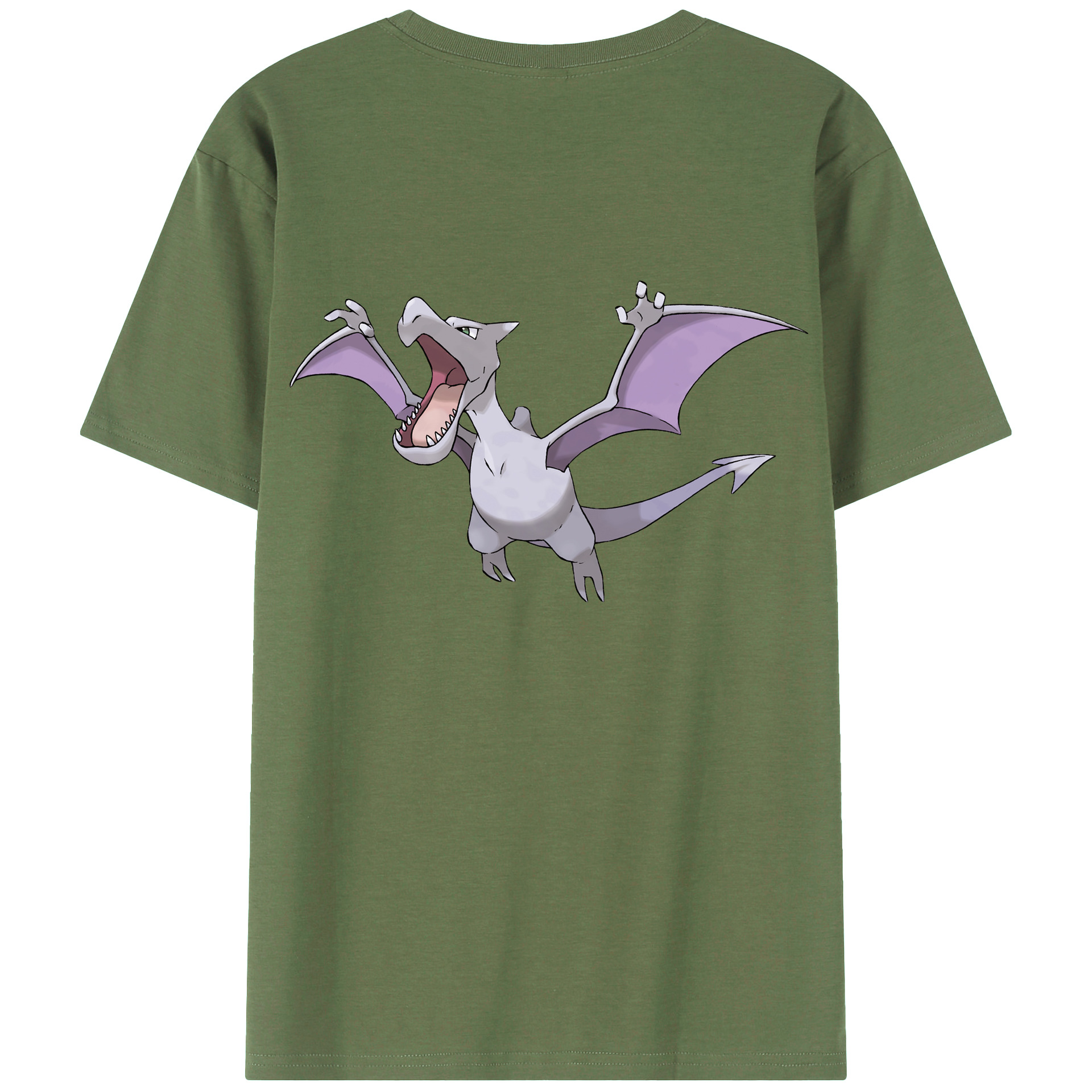 （画像用） ポケットモンスター Pokémon 綿100％ メンズ半袖Tシャツ（バックプリント） 通気性